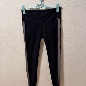 Athleta Black and Gray Leggings